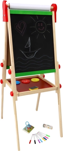 Suprafață dublă: albă magnetică + neagră cu cretă