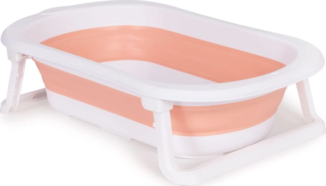 Cadă pliantă pentru copii cu scurgere Ecotoys roz