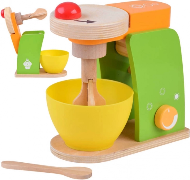Mixer din lemn pentru micii bucătari