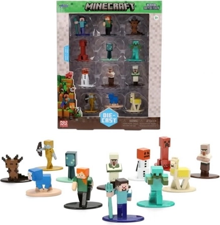 Jada Minecraft figurine metalice 4 cm (12 buc.)