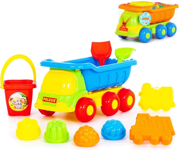 Set camion de jucărie pentru nisip cu accesorii