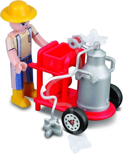 Căruț mobil cu aparat de muls