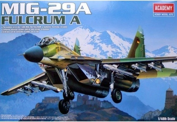 MiG-29A Fulcrum – model de avion din plastic de lipit