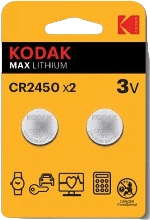 Baterie cu litiu tip buton Kodak CR2450 3 V, 2 buc