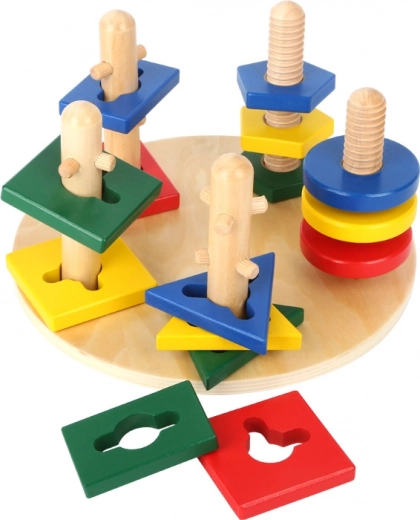 Turn de motricitate din lemn cu forme geometrice SMALL FOOT