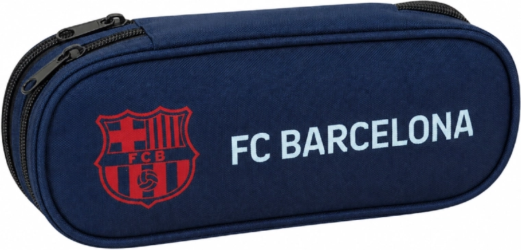 Penar școlar oval FC Barcelona albastru închis