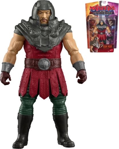Figurină de acțiune articulată Ram Man de la Mattel, Masters of the Universe