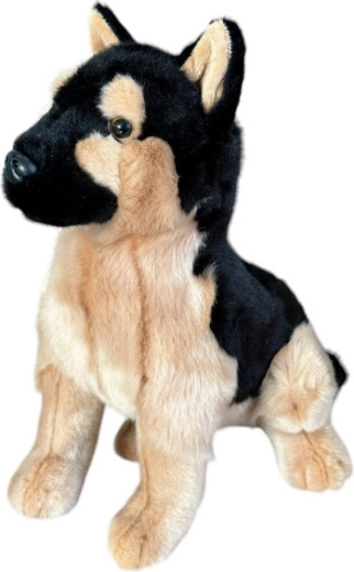 Câine de pluș – ciobănesc german, așezat 28 cm