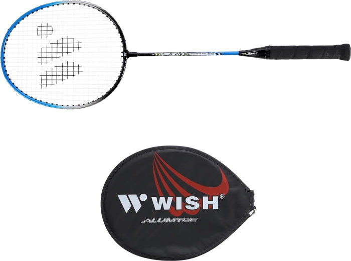 Rachetă de badminton Wish Steeltec 216 albastru‑negru