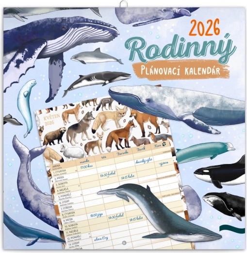 Calendar familial de planificare Animalium 2026