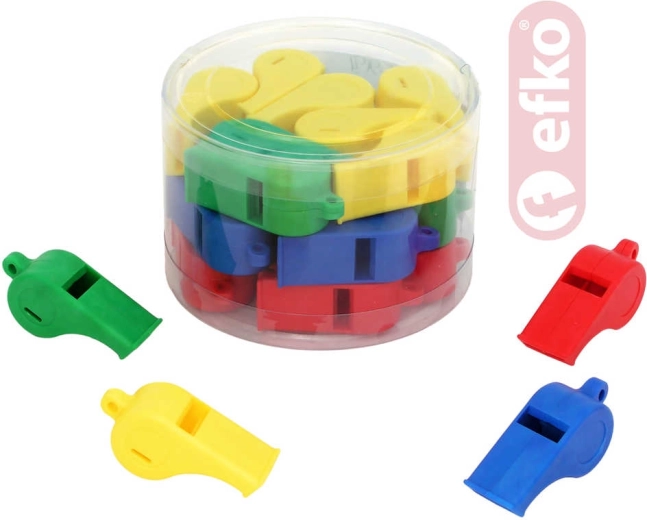 Efko fluier de arbitru din plastic, cu două tonuri - 1 bucată