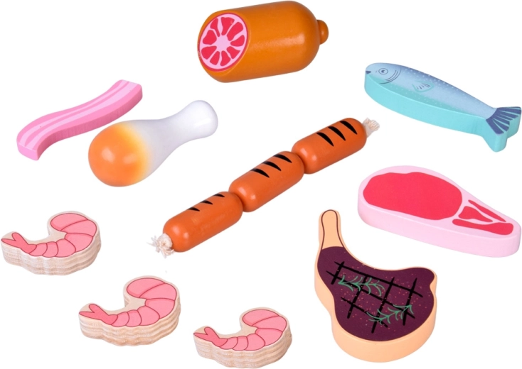 Set realist de cărnuri și fructe de mare