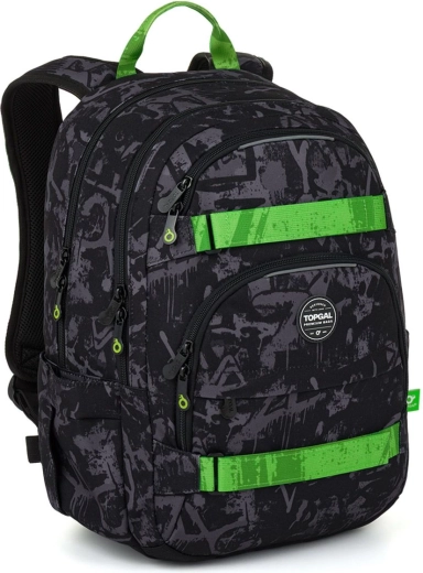 Rucsac pentru elevi Topgal Viki graffiti green