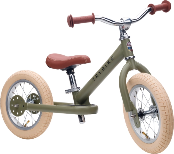 2în1: tricicletă pentru început, bicicletă fără pedale pentru cei mai avansați
