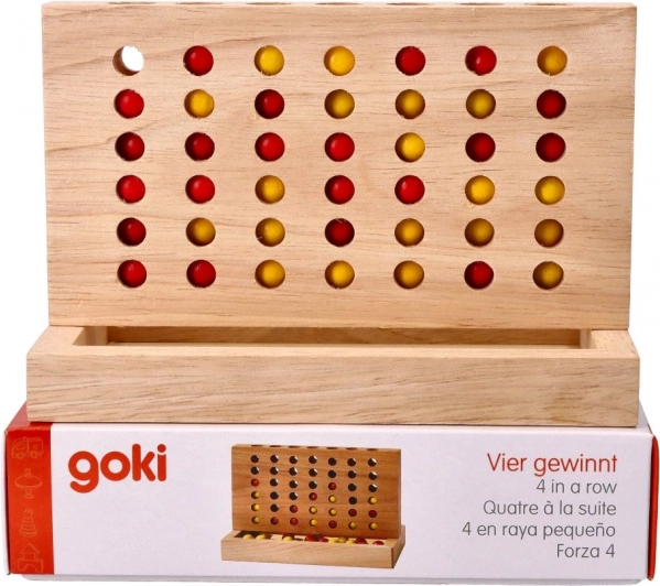 Goki joc din lemn patru în linie