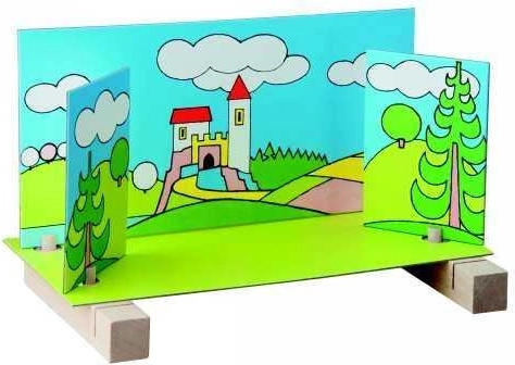 Decoruri interschimbabile pentru diferite scene ale poveștii