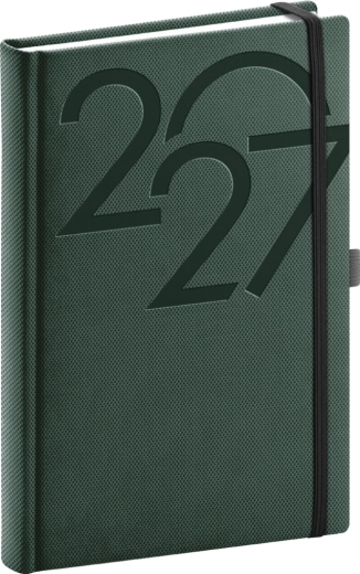 Notique agendă zilnică Ajax 2027 verde 15 × 21 cm