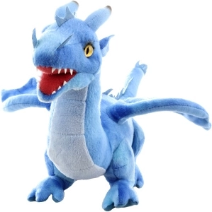 Dragon albastru din pluș 36 cm eco friendly