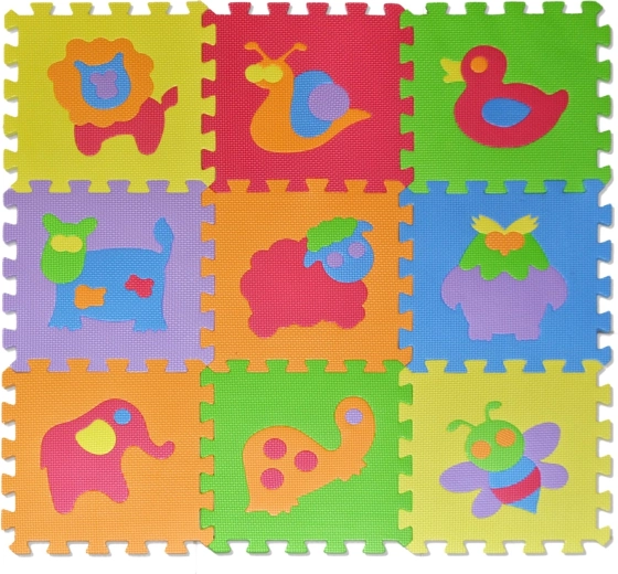 Puzzle din spumă cu animăluțe 28 × 28 cm