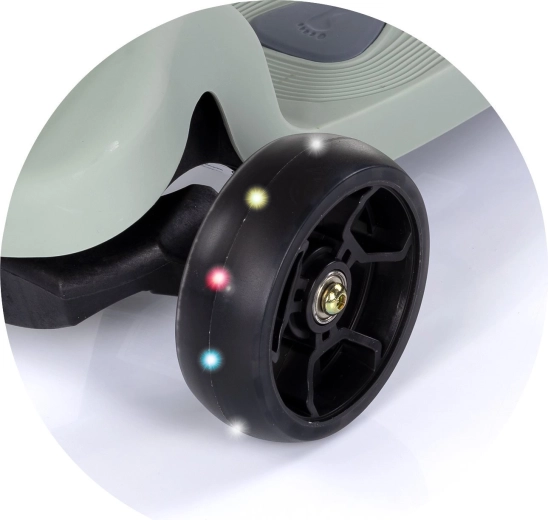 Roți cu LED și efecte luminoase pentru siguranță și distracție