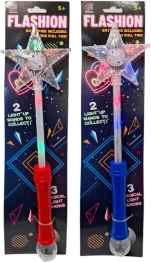 Baghetă magică luminoasă cu steluță