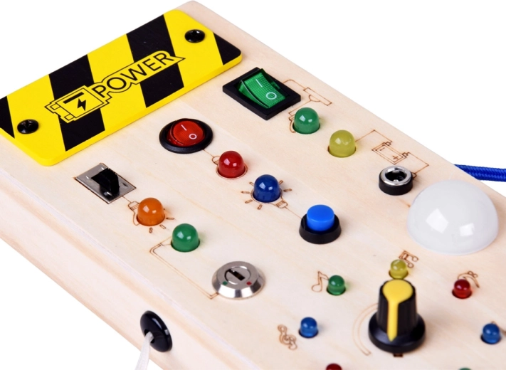 Învățare cauză–efect cu LED-uri luminoase