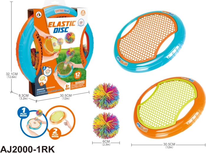 Joc de aruncare cu discuri ricoșante și mingi