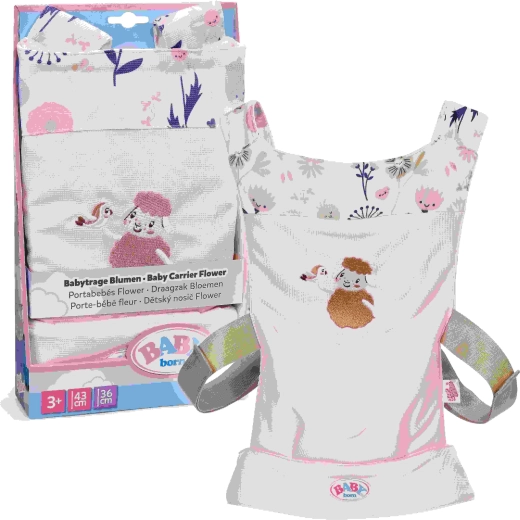 Baby born marsupiu cu flori