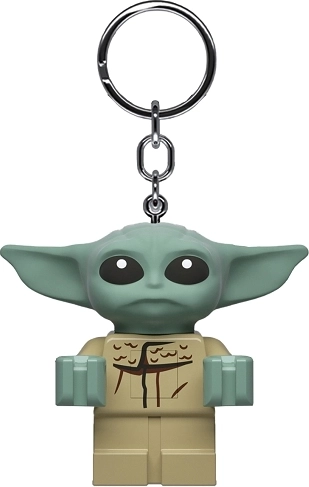 Lego star wars breloc luminos grogu (baby yoda) pentru chei cu led