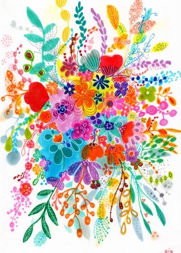 Puzzle Enjoy Potop floral 1000 de piese