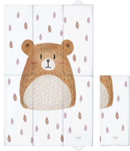 Ceba Baby saltea de schimbat pliabilă pentru călătorie Basic Bear Buddy 80 × 50 cm