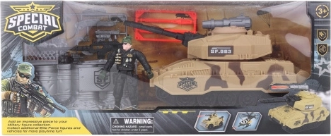 Set militar cu tanc pentru copii
