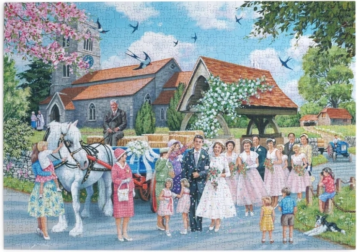 House of Puzzles Puzzle „Nuntă la țară”, 1000 de piese