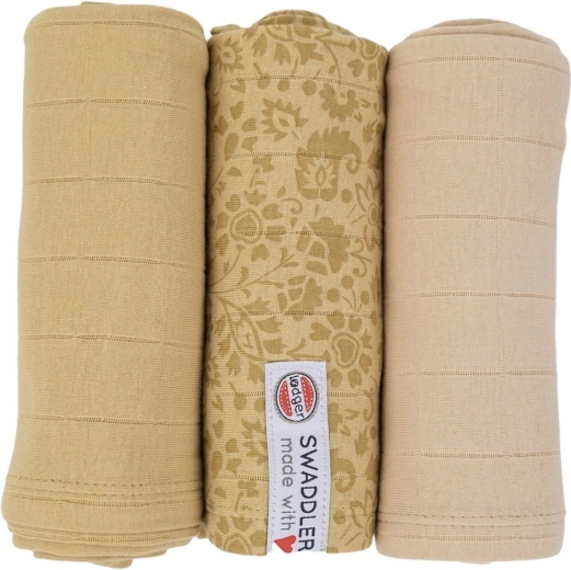Lodger Swaddler Flower Tribe 70 × 70 cm sand - 1 bucată