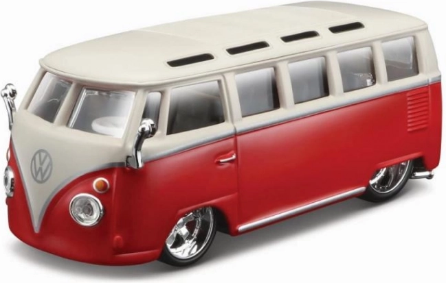 Bburago plus Volkswagen Van Samba roșu