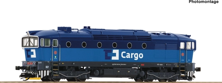 Locomotivă diesel Roco ČD Cargo seria 750 330-3 TT digitală cu sunet