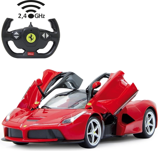 Mașină Ferrari LaFerrari cu telecomandă, roșie, 1:14