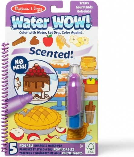 Caiet de colorat cu apă Water WOW! parfumat – Delicii