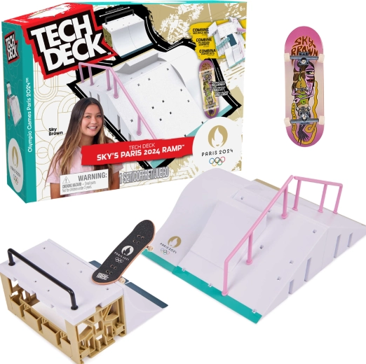 Rampă Tech Deck pentru fingerboard SKY BROWN Paris 2024 cu placă