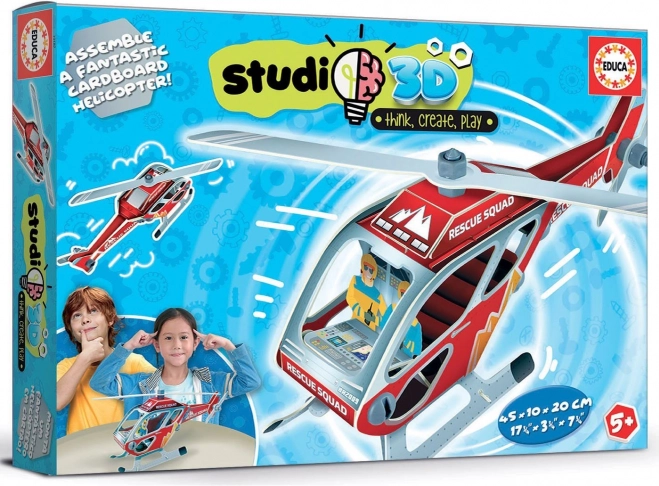 Educa model 3D elicopter de salvare