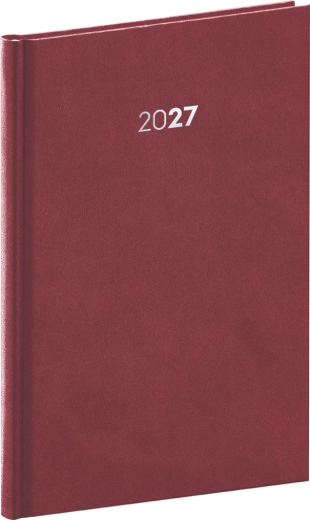 Agenda săptămânală Notique Balakon 2027 bordo 15 × 21 cm