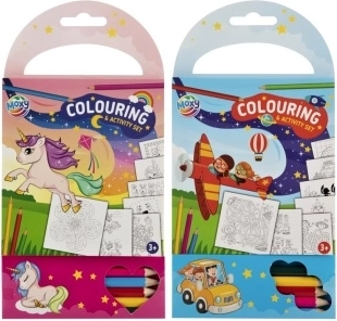 Moxy set de colorat cu creioane colorate (60 de file, 5 buc.) 3+