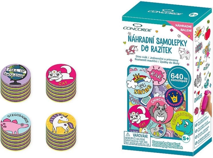 Autocolante de rezervă pentru ștampile CONCORDE – asortate