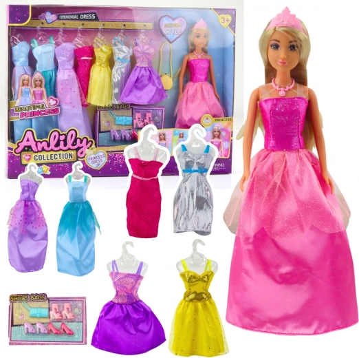 Set de modă cu Păpușă Anlily cu haine și accesorii