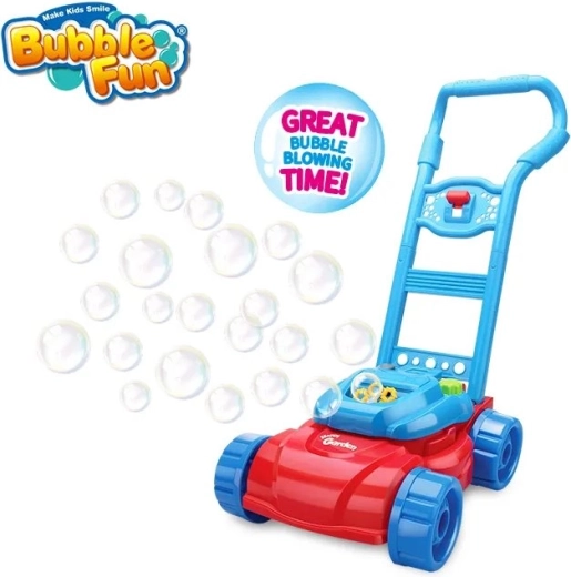 Bubble Fun mașină de făcut baloane – mașină de tuns iarbă cu soluție 118 ml