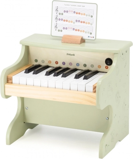 Pian de lemn pentru copii PolarB verde