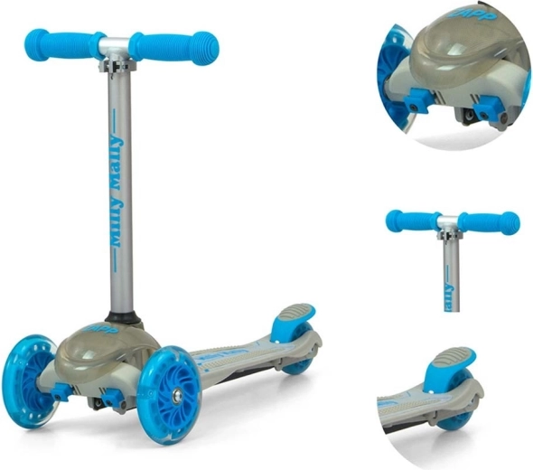 Stabilitate cu trei roți și direcție prin înclinare