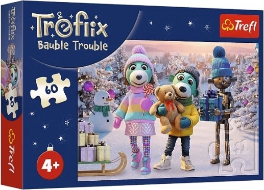 Puzzle pentru copii 60 de piese Robobot de iarnă – Familia Treflik