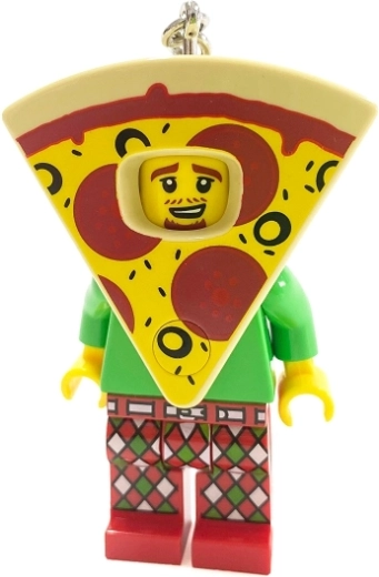 Design LEGO amuzant cu costum de pizza