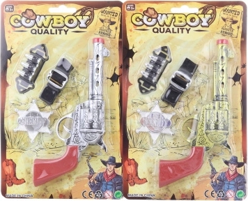 Set de șerif – pistol western cu insignă și curea pentru copii